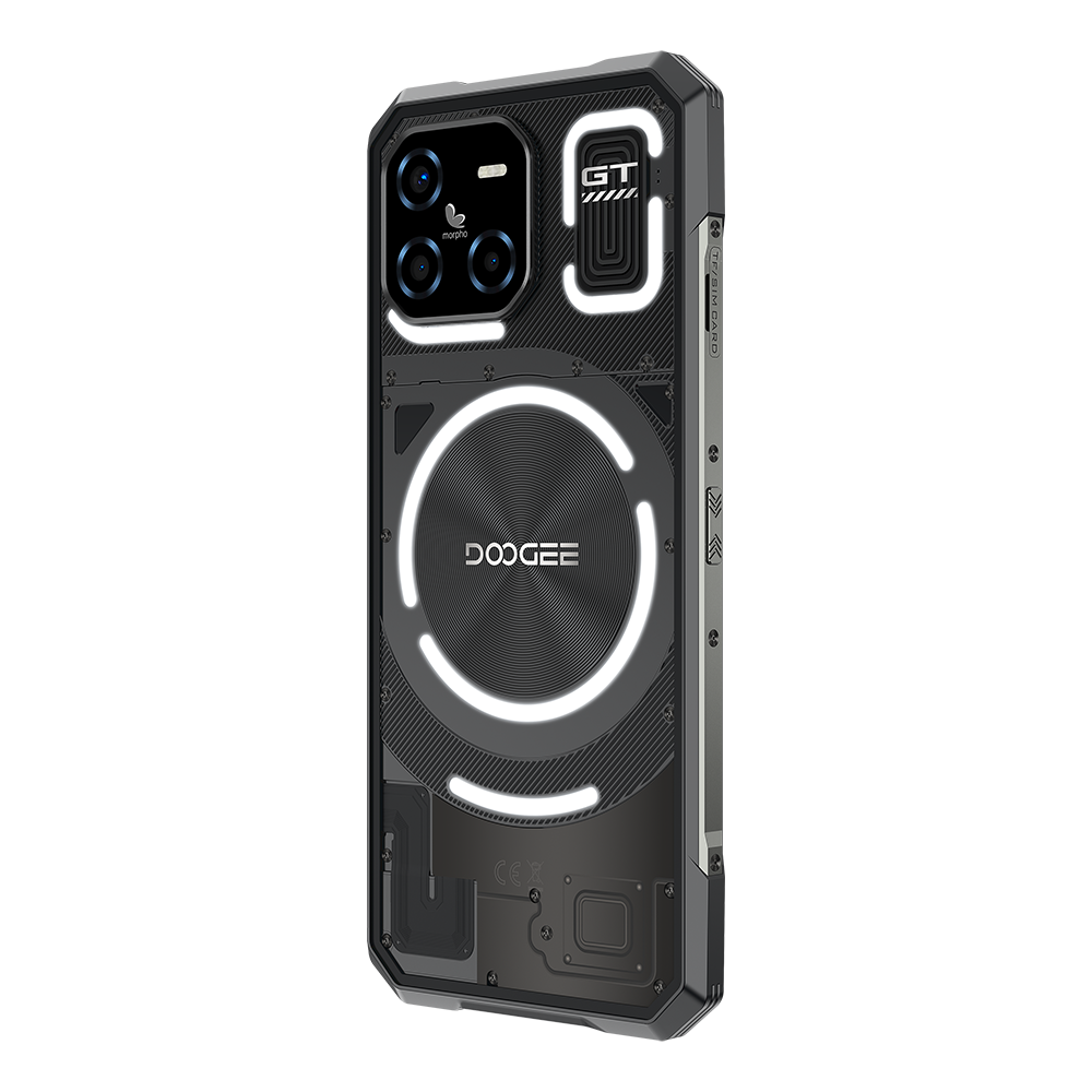 DOOGEE Blade GT Ultra Telรฉfono mรณvil robusto 5G Android 14 y cรกmara con IA y efecto de luz LED