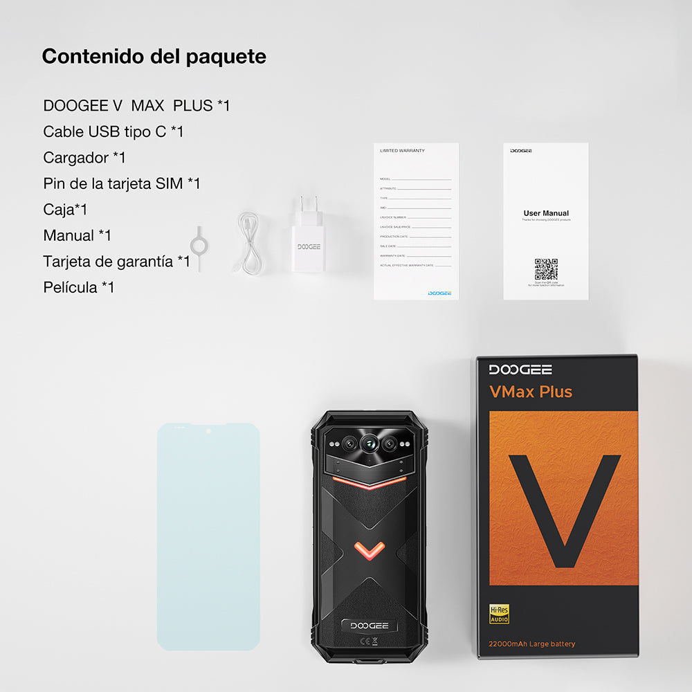 DOOGEE V Max Plus Rugged Phone 512GB Large Memory 100MP Ultra-clear Photography