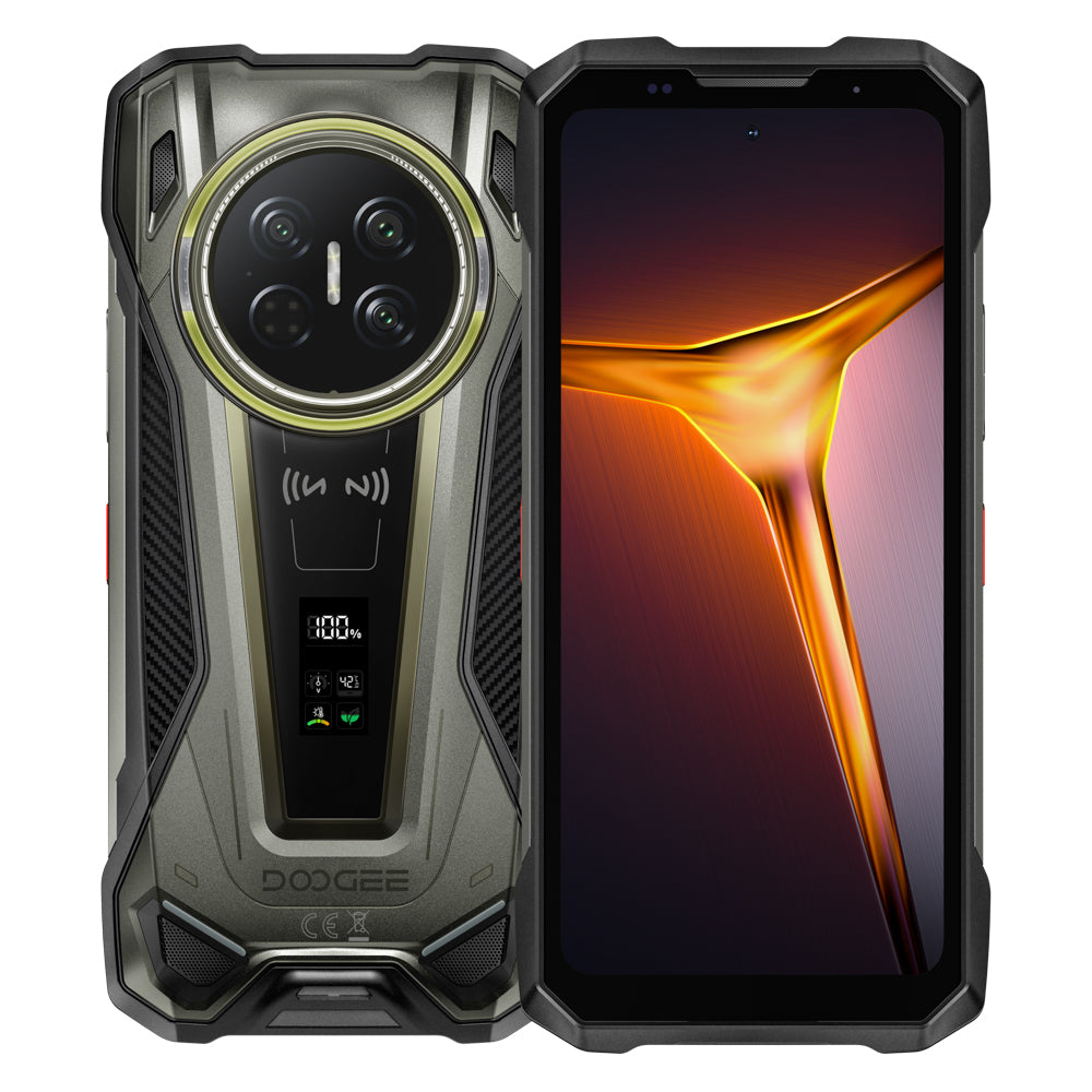 DOOGEE V MAX 2 Movil Irrompible 5G, 6.78"FHD/120Hz, 22000mAh/120W, 48GB(16+22)RAM, Anillo de Luz Para Acampar